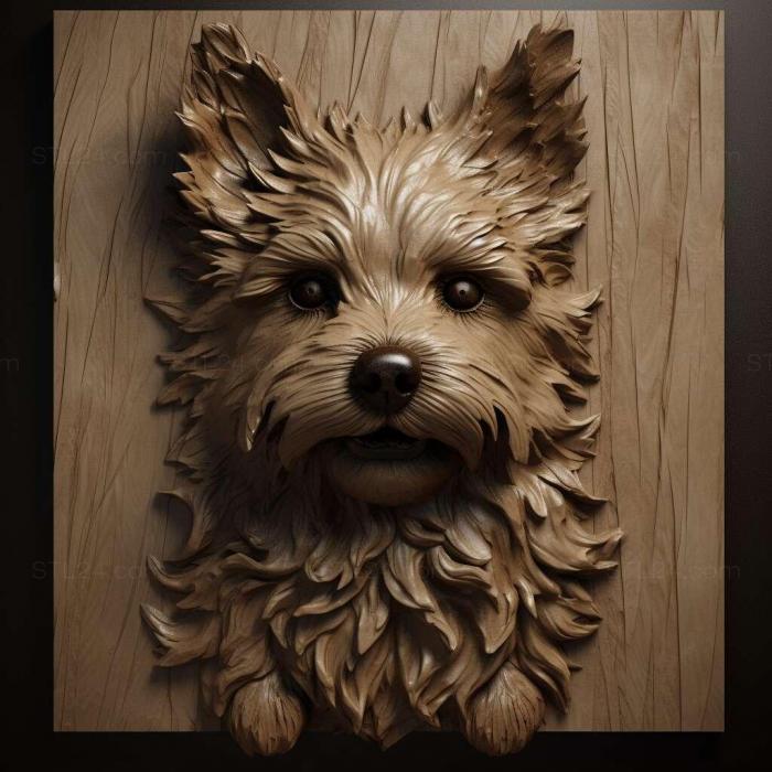 Nature and animals (st Pickles dog famous animal 1, NATURE_773) 3D models for cnc