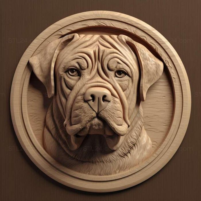 Nature and animals (st Alan dog breed dog 4, NATURE_7740) 3D models for cnc