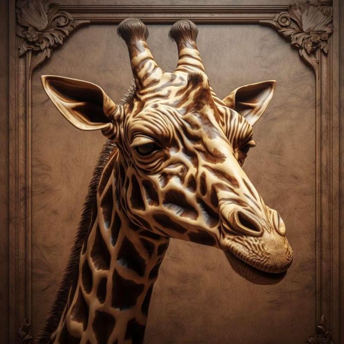 Nature and animals (The Medici Giraffe famous animal 3, NATURE_7743) 3D models for cnc