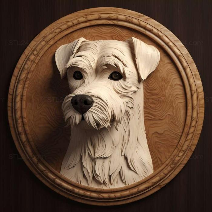 Nature and animals (st Parson Russell Terrier dog 2, NATURE_830) 3D models for cnc