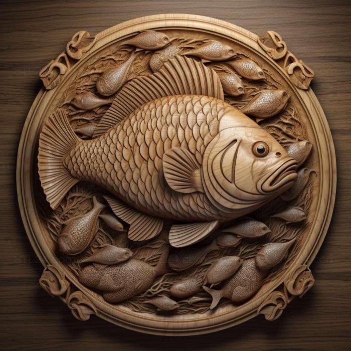 Nature and animals (Sarganoshchuk fish 1, NATURE_837) 3D models for cnc