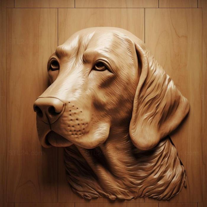 Nature and animals (Schiller s Hound dog 2, NATURE_90) 3D models for cnc