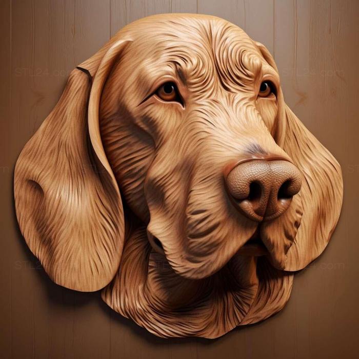 Nature and animals (Schiller s Hound dog 4, NATURE_92) 3D models for cnc