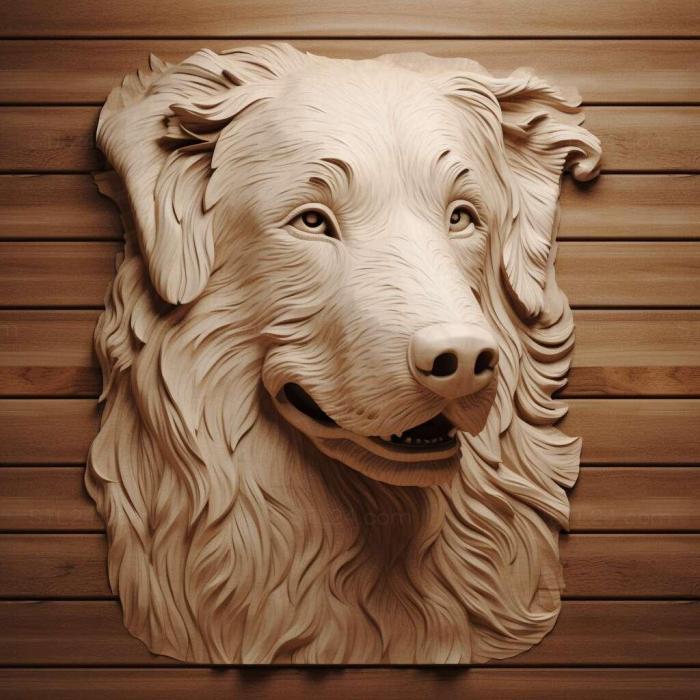 Nature and animals (st English Shepherd dog 4, NATURE_952) 3D models for cnc