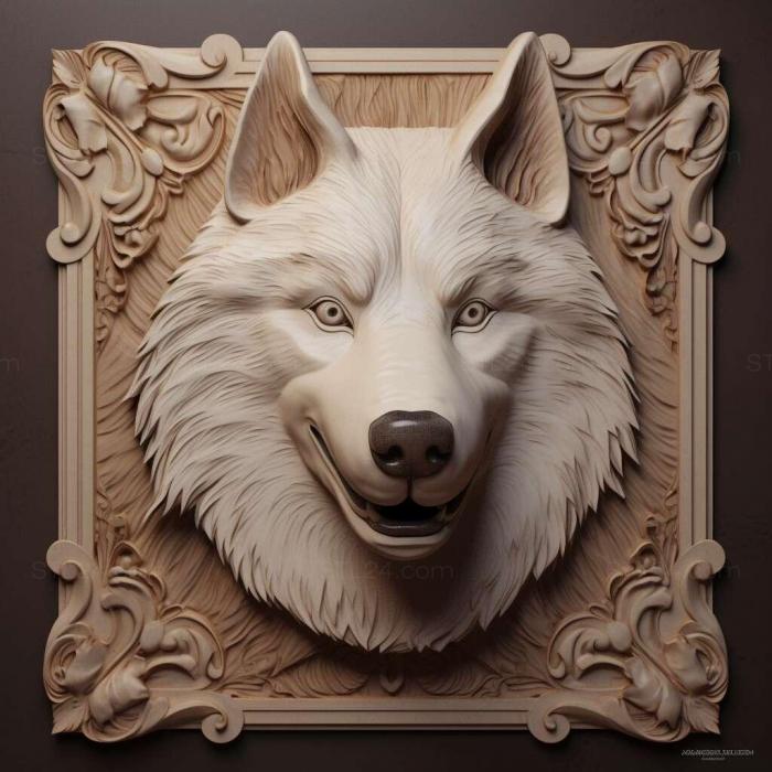 Nature and animals (st Karelo Finnish husky dog 3, NATURE_959) 3D models for cnc