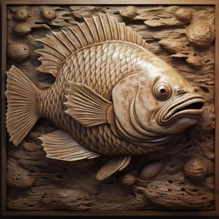 Nature and animals (Leopold s scalar fish 2, NATURE_990) 3D models for cnc