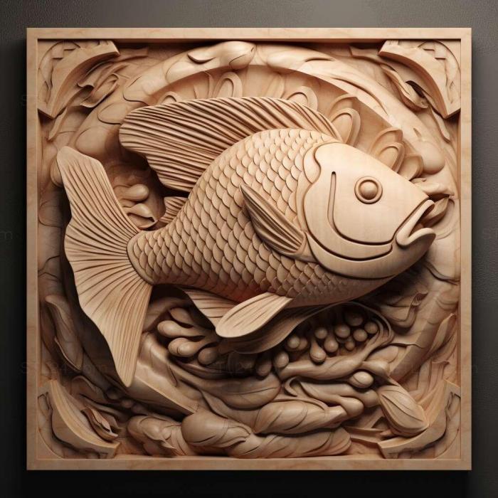 Nature and animals (Leopold s scalar fish 4, NATURE_992) 3D models for cnc