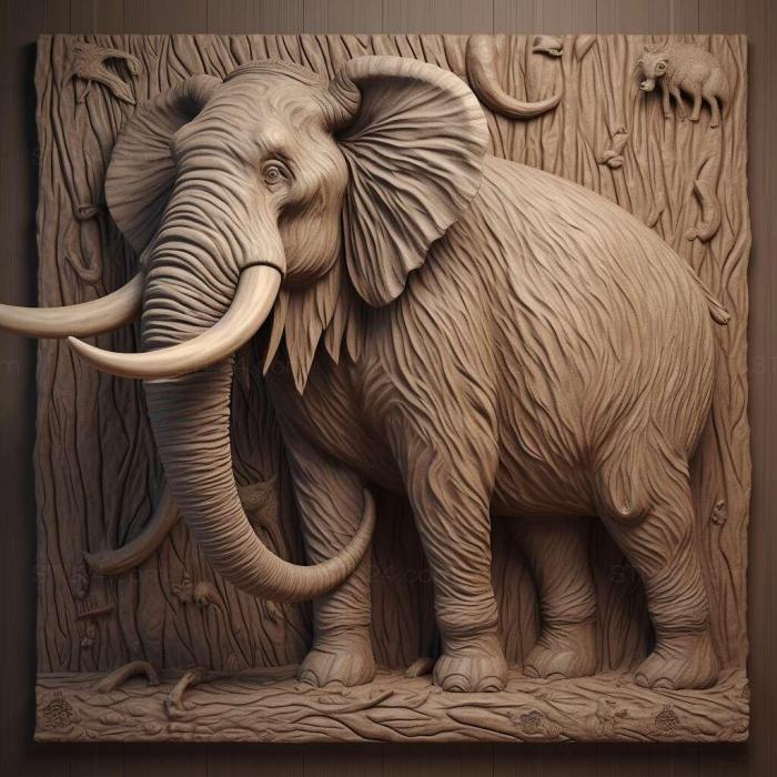 Nature and animals (Lena Mammoth famous animal 3, NATURE_995) 3D models for cnc