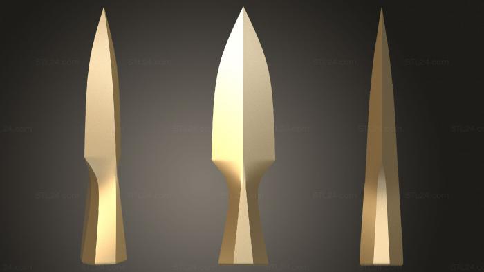 Different (A spear, NS_0260) 3D models for cnc