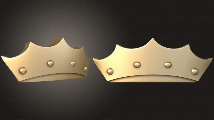 Different (Crown simple, NS_0261) 3D models for cnc