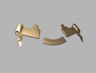 Different (Ribbon, NS_0262) 3D models for cnc