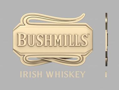 Different (Irish whiskey logo, NS_0263) 3D models for cnc