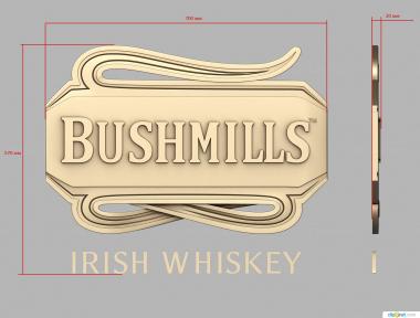 Different (Irish whiskey logo, NS_0263) 3D models for cnc