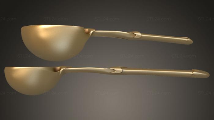 Different (Spoon, NS_0265) 3D models for cnc