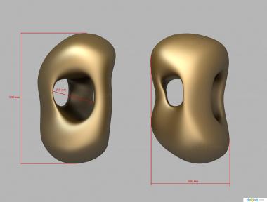 Different (Plafond, NS_0271) 3D models for cnc