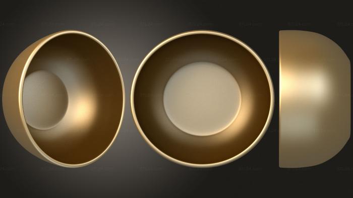 Нестандарт (Посуда глубокая тарелка, NS_0284) 3D модель для ЧПУ станка