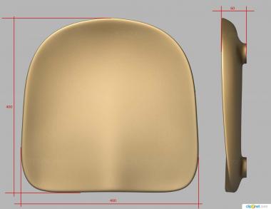 Different (Chair seat, NS_0287) 3D models for cnc