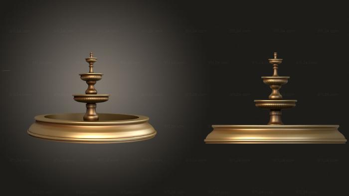Different (Fountain, NS_0292) 3D models for cnc