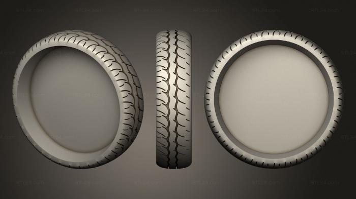 Different (The tire, NS_0296) 3D models for cnc