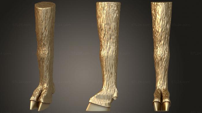 Different (Sheep's foot, NS_0303) 3D models for cnc