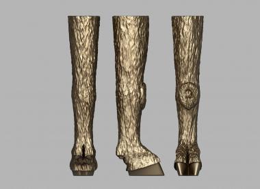 Different (Sheep's foot, NS_0303) 3D models for cnc