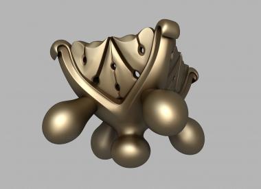 Different (Element of Gothic decoration finials, NS_0304) 3D models for cnc