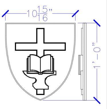 Нестандарт (Щит декоративный shield, NS_0310) 3D модель для ЧПУ станка
