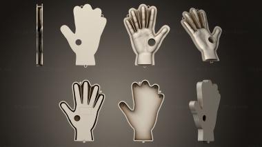 Different (Palm shape, NS_0317) 3D models for cnc