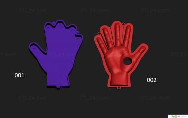 Different (Palm shape, NS_0317) 3D models for cnc