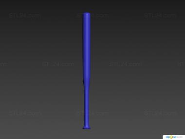 Different (55cm baseball bat, NS_0322) 3D models for cnc