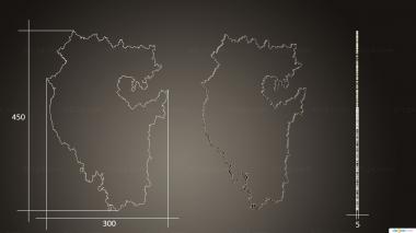 Different (Regional polygon, NS_0324) 3D models for cnc