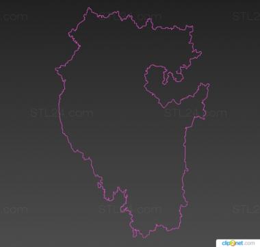 Different (Regional polygon, NS_0324) 3D models for cnc