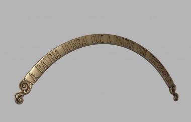 Different (Lettering on an arched ribbon with decorative elements, NS_0331) 3D models for cnc