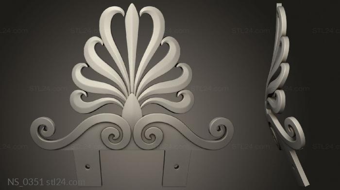 Different (Set of decors, NS_0351) 3D models for cnc