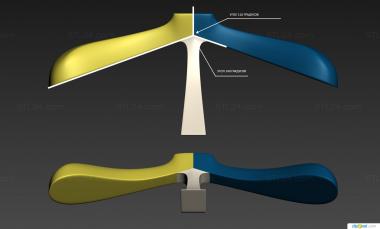 Different (Hanger 1, NS_0363) 3D models for cnc