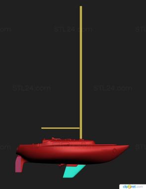 Different (A boat, NS_0366) 3D models for cnc