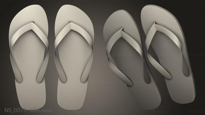 Different (Havaianas Shoes, NS_0373) 3D models for cnc