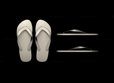 Different (Havaianas Shoes, NS_0373) 3D models for cnc