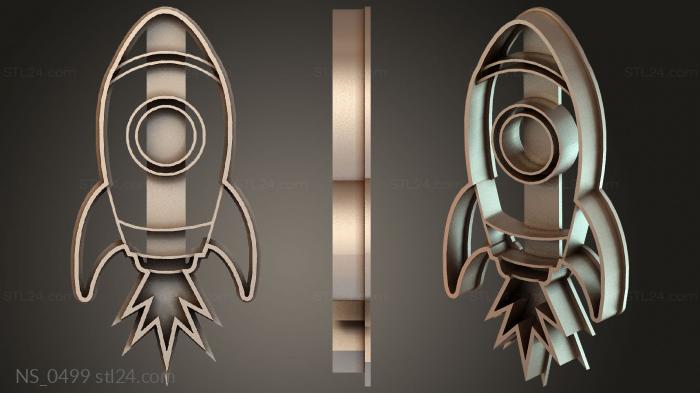 Astronaut Cookie Cutters Rocket