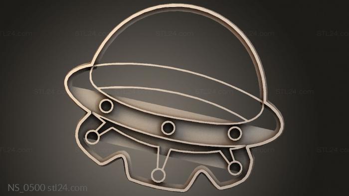 Astronaut Cookie Cutters UFO