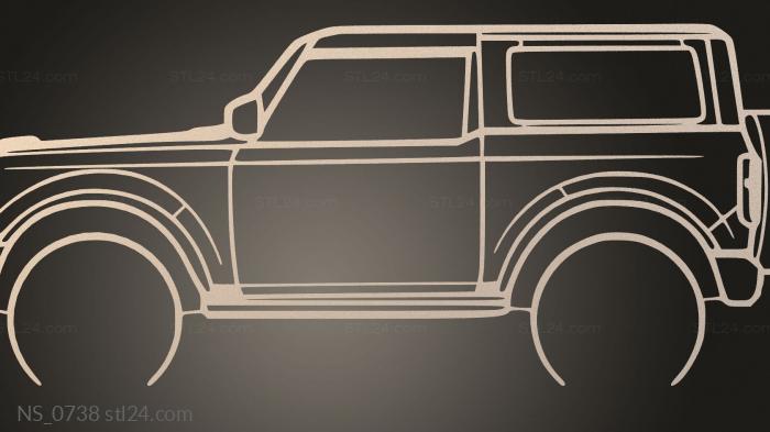 Car Silhouette Ford Bronco