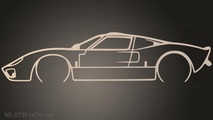 Car Silhouette Ford GT