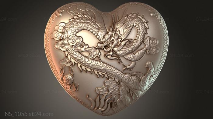 Dragon Valentines Heart Box