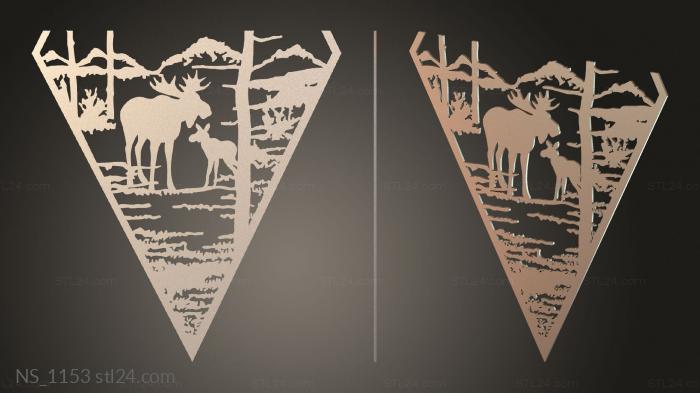 Elk in the Woods