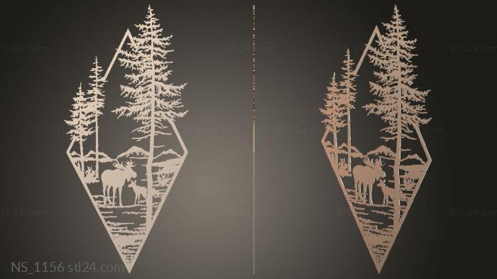 Elk in the Woods – Moose