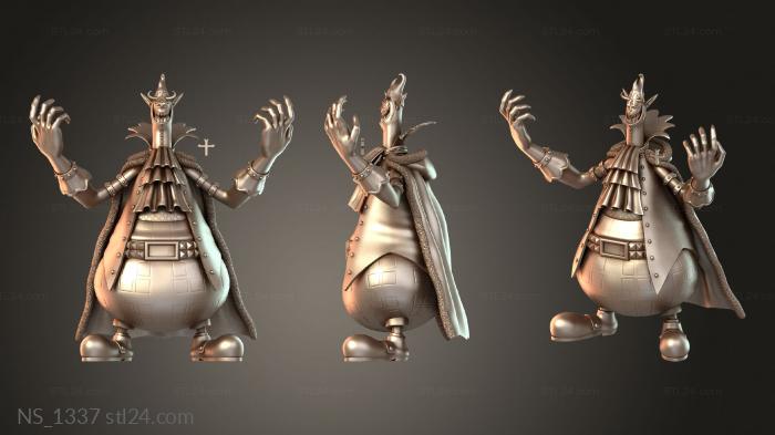 Different (NS_1337) 3D models for cnc