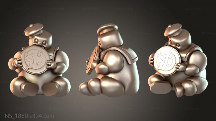 Marshmallow Man Stay Puft Piggy Bank Money Box