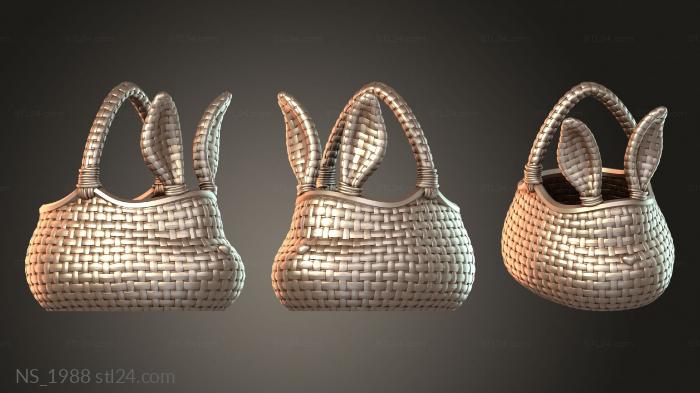 Minimal Bunny Basket Mono