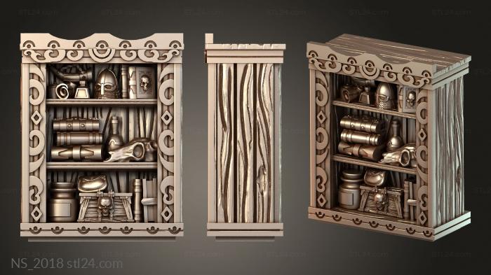 Monster Hunter Corner Bookshelf detailed