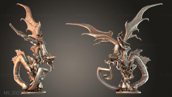 Monster Overlord Evil Queen on Jabberwocky and Torso